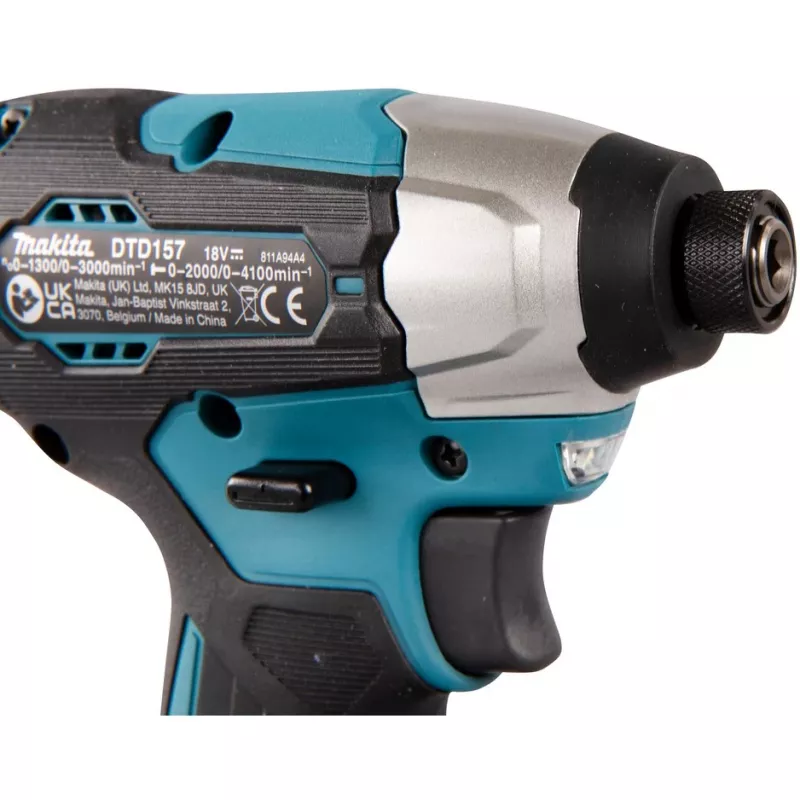 Makita DTD157Z slagschroevendraaier 1/4 3000 tpm 140 N⋅m zwart, groen 18 V