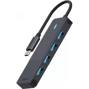 Rapoo USB-C hub, USB-C naar USB-A, grijs (00217695)
