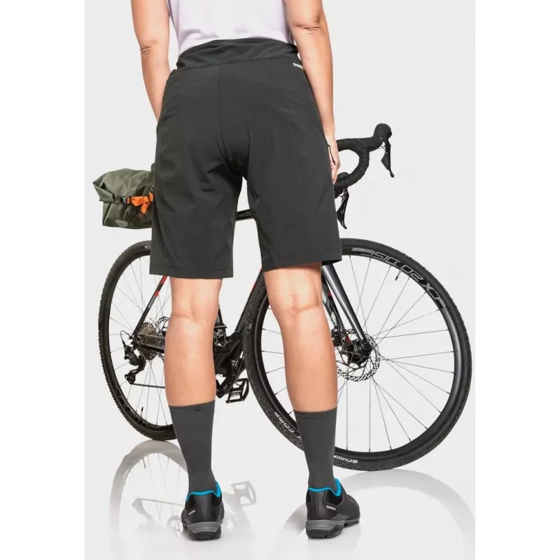 Fietsbroek Schöffel Danube – dames, zwart, maat S