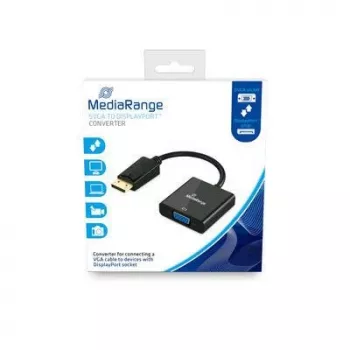 Videokabel-adapter MediaRange MRCS173 0,15m VGA DisplayPort Zwart