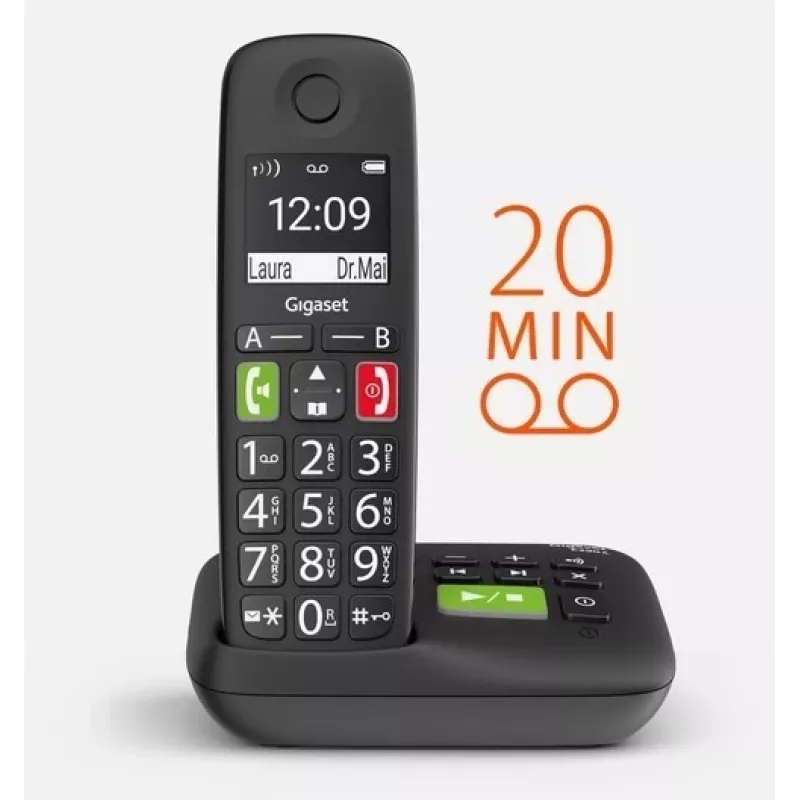 Gigaset E290A snoerloze telefoon met digitaal antwoordapparaat