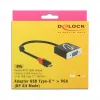 Videokabel-adapter DeLOCK 62994 USB Type-C naar VGA 0,2 m zwart