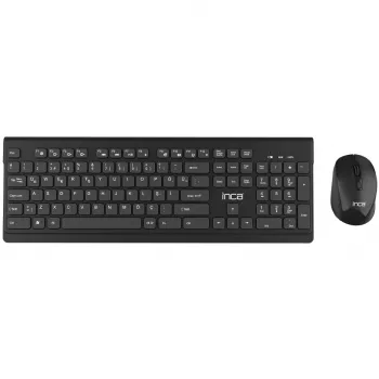 Inca IWS-519 toetsenbord muis inclusief Office RF draadloos QWERTY Turks zwart