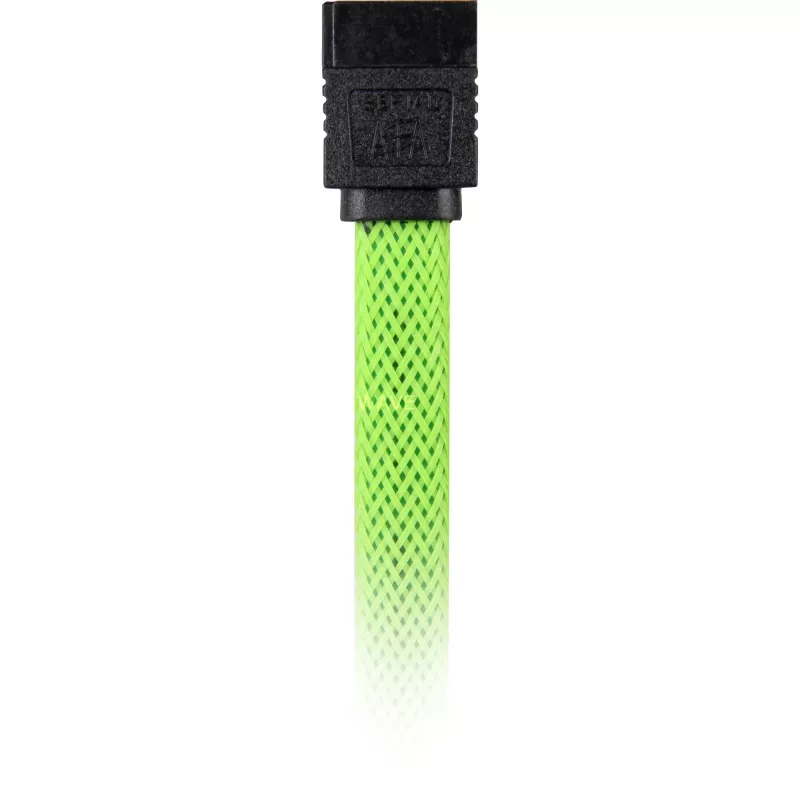 SATA-kabel Sharkoon SATA 3 0,45 m 7-pins zwart groen
