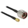 Coaxkabel CFD200 DeLOCK 89421 10 m SMA zwart