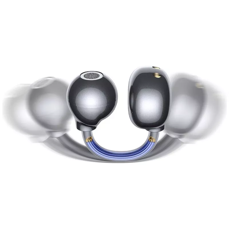 Bluetooth-hoofdtelefoon R02 Clip-on grijs