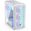 Endorfy Arx 700 ARGB pc-behuizing, midi-tower, ATX, tempered glass - inclusief 4x 140 mm ARGB-ventilator, wit (EY2A017)