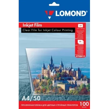 Lomond PET-film voor inktjetprinters helder A4, 50 vel