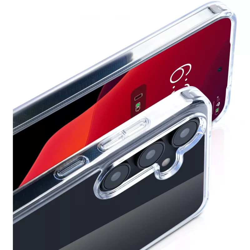 nevox StyleShell SHOCKFlex 2463 hoesje voor Samsung Galaxy S25+, polycarbonaat/TPU, transparant
