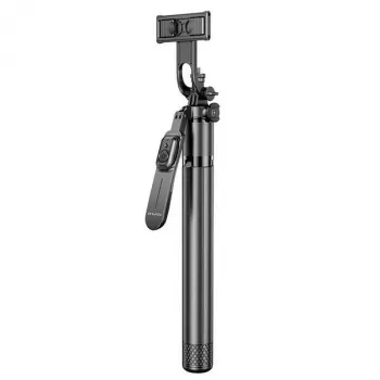 Selfiestick Awei X56 aluminium zwart – uitschuifbare handgreep voor smartphones