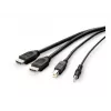 Belkin Secure KVM combo kabel - video- / USB- / audiokabel - TAA-conform - USB, mini-jack, HDMI (M)