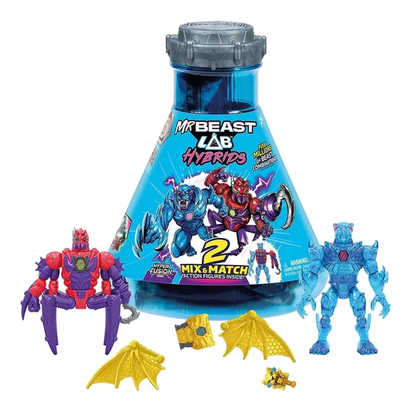 Actiefiguren Cobi Mr Beast Lab Hybrydy multipack – verzamelset van Cobi (MO-24903)
