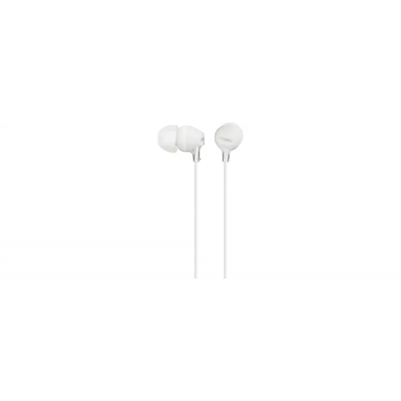 Sony MDR-EX15LP, bedraad, 8 - 22000 Hz, muziek, 3 g, koptelefoon, wit