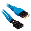 Corsair Premium Sleeved verlengkabelset voor frontpaneel, blauw