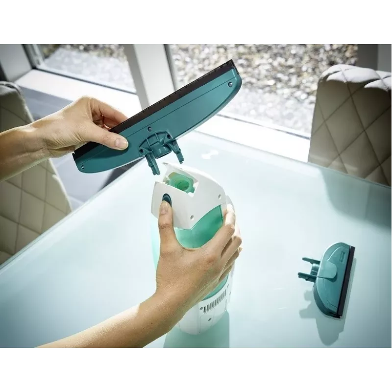Leifheit 51000 elektrische raamreiniger turquoise, wit