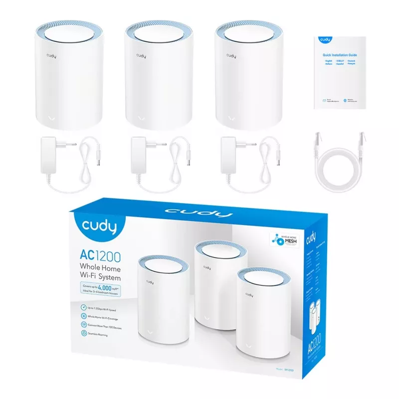 Mesh-systeem Cudy M1200 3-PACK