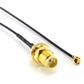 Coaxkabel MikroTik ACSMAUFL SMA-bus recht 1 m zwart