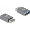 DeLOCK 67230 kabeladapter USB Type-E naar USB Type-A grijs