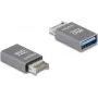 DeLOCK 67230 kabeladapter USB Type-E naar USB Type-A grijs