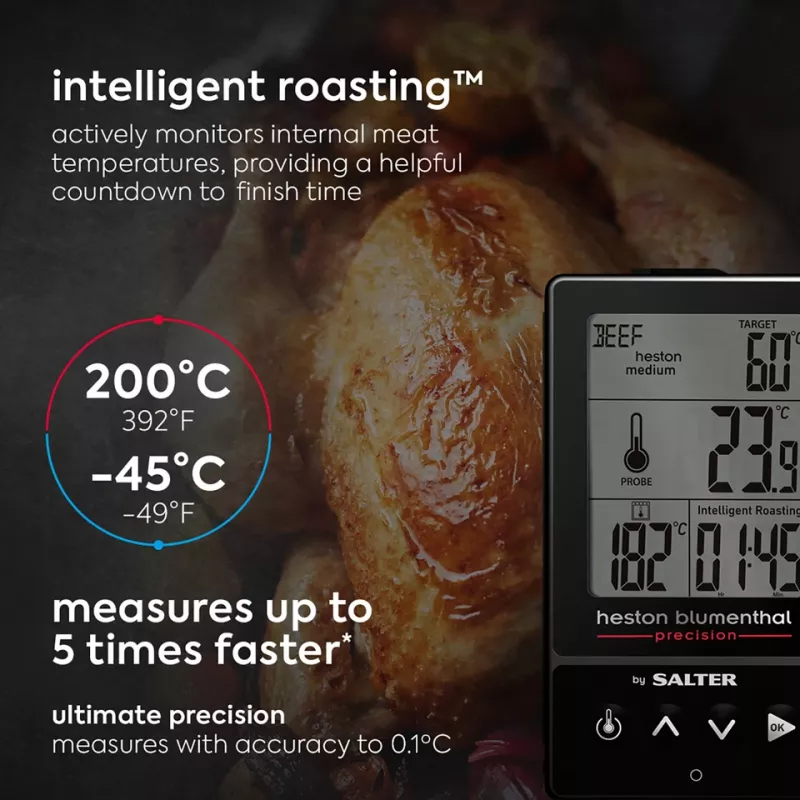 Salter 540A HBBKCR Heston Blumenthal Precision 5-in-1 digitale keukenthermometer
