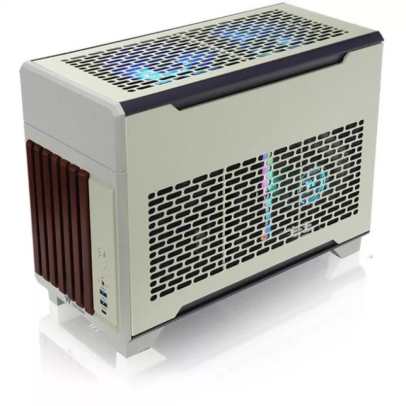 Mini-behuizing THERMALTAKE TR100 WS matcha groen, compact ontwerp, ondersteuning voor mini-ITX/microATX