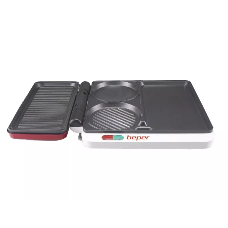 Beper P101CUD500 Party Line elektrische grill met 4 bakplaten