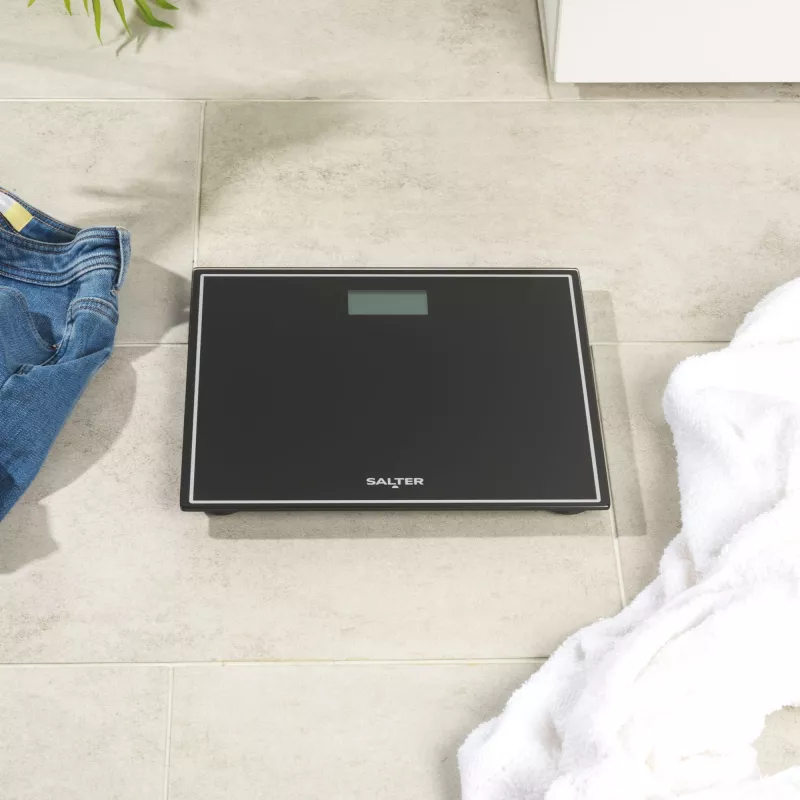 Salter 9207 BCFEU12 compacte elektronische personenweegschaal - zwart