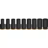 Dopsleutelset Bosch PRO 3/4 inch, 9-delig, diepe dopsleutels, zwart