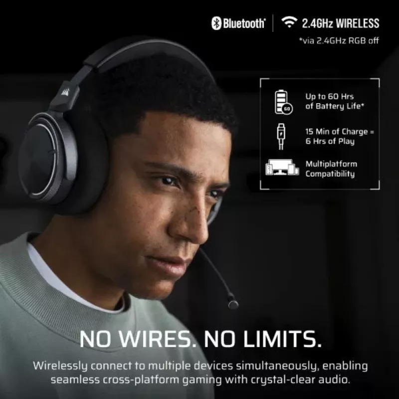 Koptelefoon Virtuoso Max Wireless Carbon