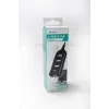 VAKOSS USB-hub TC-234UX — 4-poorts USB 2.0-hub, DC-voeding (5 V, 1 A), zwart