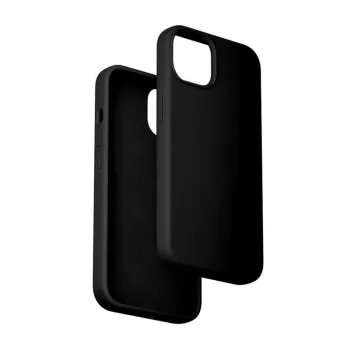 Siliconenhoes Vention KUFB0-20 voor iPhone 15 Plus — zwart, slanke beschermhoes