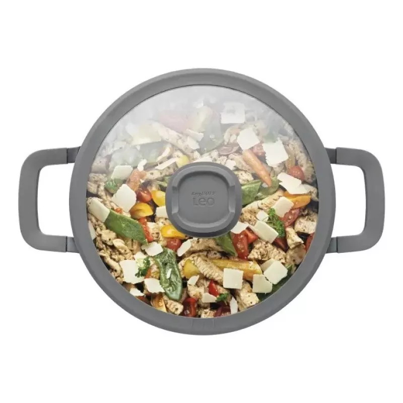 Kookpan STONE+ met deksel 24 x 11 cm 4,4 l