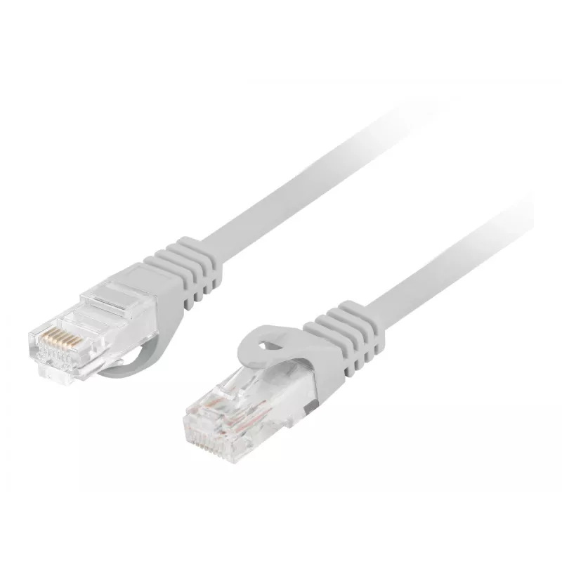 Netwerkkabel LANBERG PCU6-10CU-1000-S Cat6 U/UTP RJ-45 straight-through 10 m grijs