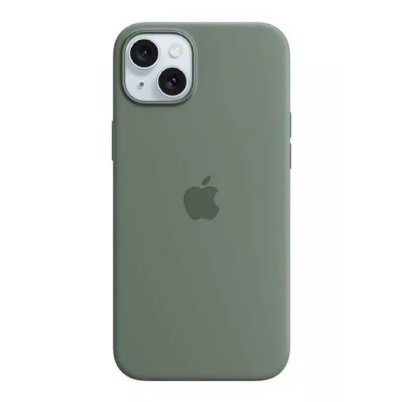 Apple iPhone 15 Plus silicone case met MagSafe - Cypress
