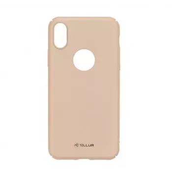 Beschermhoes Tellur Cover Super slank voor iPhone X/XS — goudafwerking, ultraplat profiel