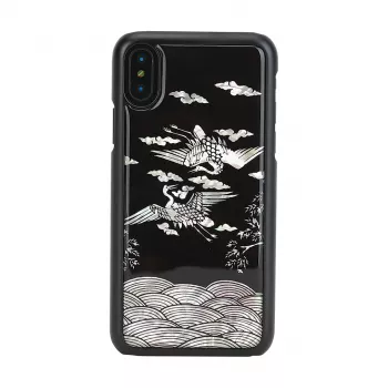 Smartphonehoesje iKins voor iPhone XS / XS Max — Crane zwart beschermhoes