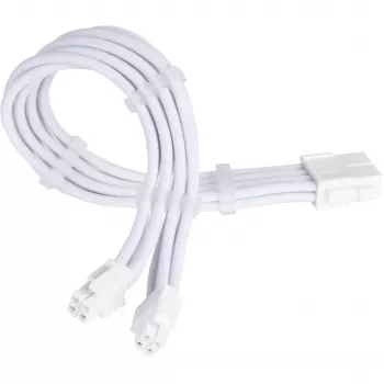 Voedingsverlengkabel SILVERSTONE EPS 12V 8-pin (30 cm) wit SST-PP07E-EPS8W-V2