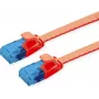 VALUE patchkabel Cat.6A (klasse EA) UTP, extra plat, rood, 1 m (21.99.2021)