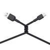 USB-A-naar-USB-C-kabel Aukey CB-NAC1, 1 m, gevlochten nylon, USB PD 60 W, USB 2.0