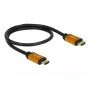 HDMI-kabel DeLOCK 85729 2 m HDMI Type-A standaard zwart goud