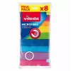 Reinigingsdoek Vileda Microfibre Colors 8 stuks