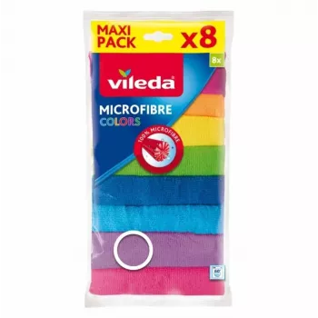 Reinigingsdoek Vileda Microfibre Colors 8 stuks