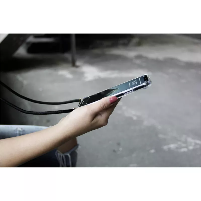 Lookabe telefoonhoesje met ketting voor iPhone XR, goud/zwart