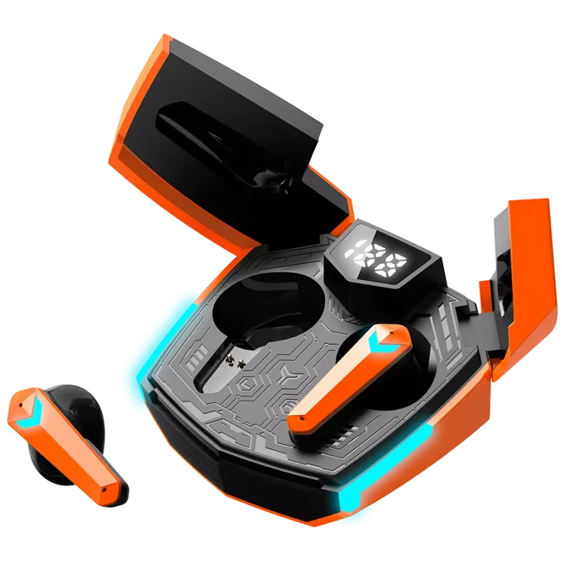 Canyon GTWS-2 Hoofdtelefoon Draadloos Ear-Hook Gaming USB Type-C Oplaaddock Oranje (CND-GTWS2O)