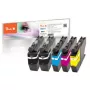 Peach PI500-274 inktpatroon 5 stuks compatibel zwart, cyaan, magenta, geel