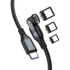 USB-C-kabel 4smarts GravityCord 240W 1,8 m – USB-C-naar-USB-C krachtig opladen en data