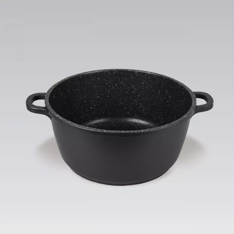 Pan met deksel Maestro MR-4628C, RVS kookgerei, 28 cm diameter, 5,8 L, antiaanbaklaag, 2 handgrepen
