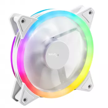 SHARKOON Shark Blades 120mm ARGB PWM behuizingsventilator - wit