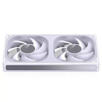JONSBO ZB-240W 2x120mm ARGB PWM behuizingsventilator – wit