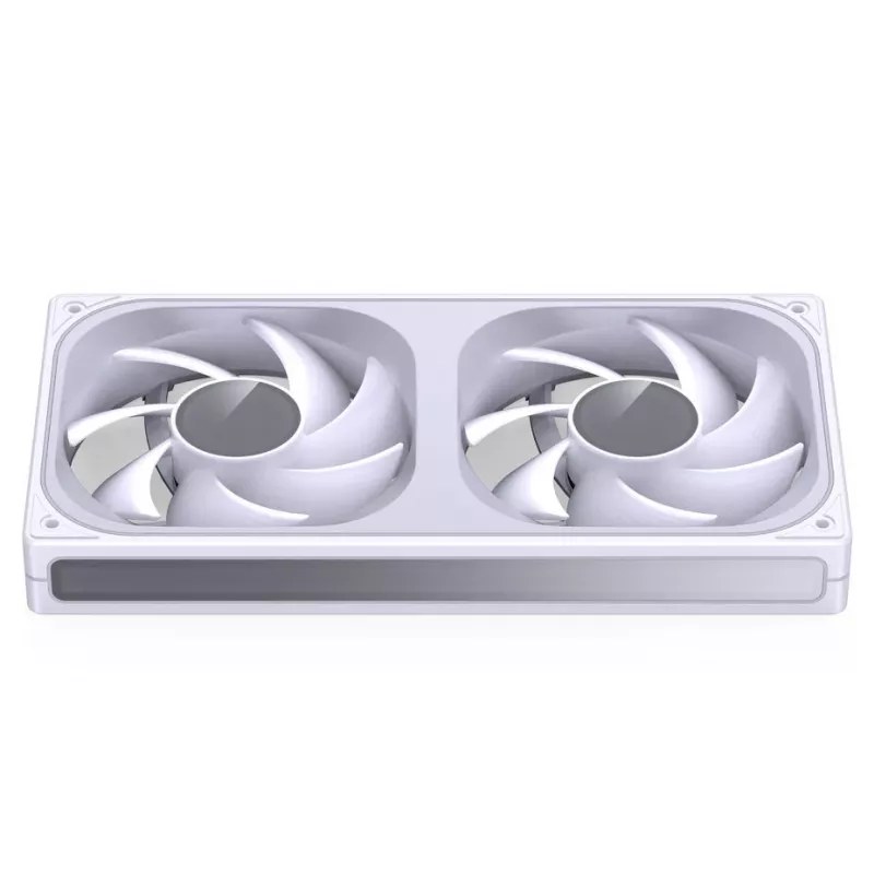 JONSBO ZB-240W 2x120mm ARGB PWM behuizingsventilator – wit